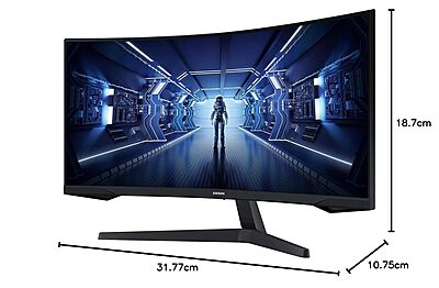 Samsung, 34-Inch, Ultra WQHD, 165Hz, 1ms, Curved Gaming Monitor, Odyssey G5 Samsung, 34-Inch, Ultra WQHD, 165Hz, 1ms, Curved Gaming Monitor, Odyssey G5