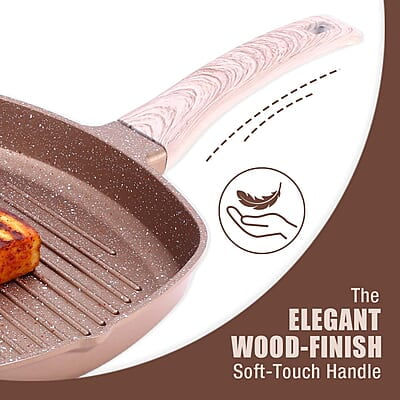 Wonderchef Duralife Die-cast Grill Pan 5 Layer Healthy Duramax Non-Stick Coating 1.5 liters, 24 cm Wonderchef Duralife Die-cast Grill Pan 5 Layer Healthy Duramax Non-Stick Coating 1.5 liters, 24 cm