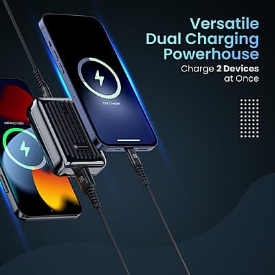 Portronics Zapcell 10k 10000mAh 22.5W Pocket Size Powerbank With Compact And Light Weight Design