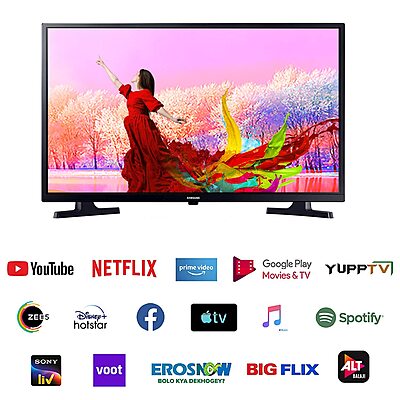 Samsung 80 cm (32 Inches) Wondertainment Series HD Ready LED Smart TV UA32T4340BKXXL