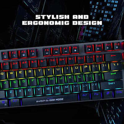 Cosmic Byte Pandora TKL Mechanical Keyboard CB-GK-26-Blue Cosmic Byte Pandora TKL Mechanical Keyboard CB-GK-26-Blue