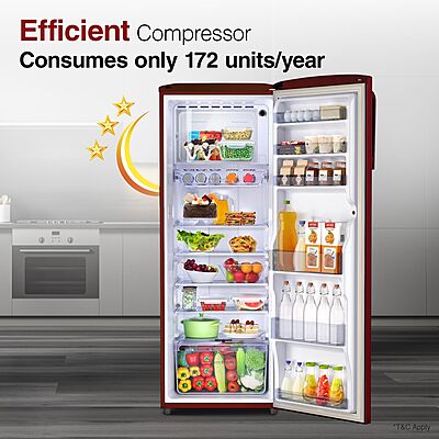 Godrej 268 L 3 Star Turbo Cooling Technology Ensuring Faster Cooling Direct Cool Single Door Refrigerator