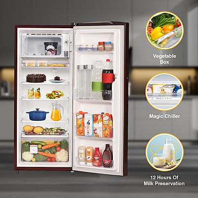 Whirlpool 207 L 3 Star Icemagic Pro Inverter Direct-Cool Single Door Refrigerator