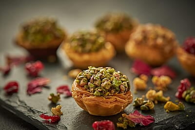 SMOOR SHAUQ Baklava Box Artisanal Turkish Delight 300gm (15 Pieces)