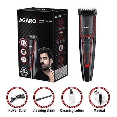 Agaro MT-6001 Cordless Beard Trimmer For Men