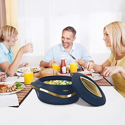 MILTON Pearl 1500 Inner Stainless Steel Casserole, 1.27 litres, Blue