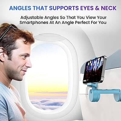 Portronics Mobot Clip Mobile Holder with 360° Adjustable Angles, Light Weight, Pocket Friendly, Mobile Stand for Table