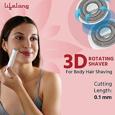 Lifelong Rechargeable Trimmer for Women 4 in 1 Women Trimmer, Bikini Trimmer for Women, 60 Minutes Runtime