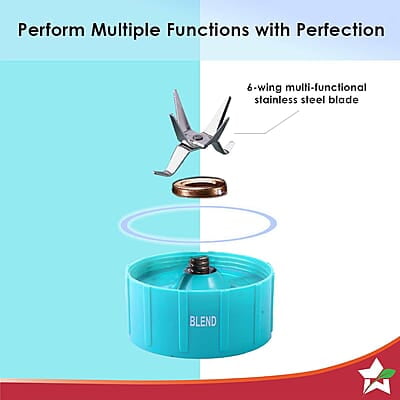 Wonderchef Nutri-blend GO, 22000 RPM 400 W 1 Unbreakable Jar