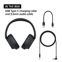Sony WH-CH720N, Wireless Over-Ear Active Noise Cancellation Headphones with Mic, up to 35 Hours Playtime, Multi-Point Connection - Black Sony WH-CH720N, Wireless Over-Ear Active Noise Cancellation Headphones with Mic, up to 35 Hours Playtime, Multi-Point Connection - Black