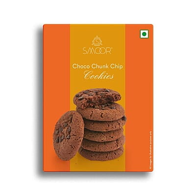 SMOOR Premium Choco Chunk Chip Cookies Crunchy & Sweet Gourmet Cookie Biscuits150g SMOOR Premium Choco Chunk Chip Cookies Crunchy & Sweet Gourmet Cookie Biscuits150g