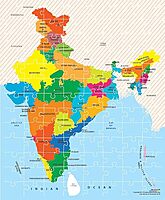 Toy Map, Educational, 104 Pieces, Puzzle, For 6 year Old kids And Above, Multi Color
