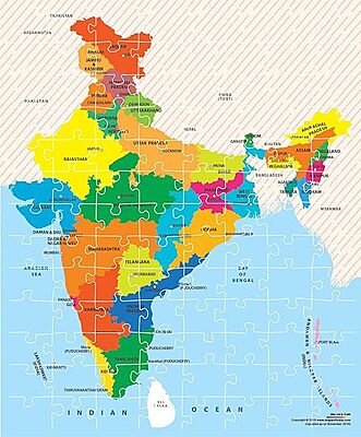 Toy Map, Educational, 104 Pieces, Puzzle, For 6 year Old kids And Above, Multi Color Toy Map, Educational, 104 Pieces, Puzzle, For 6 year Old kids And Above, Multi Color