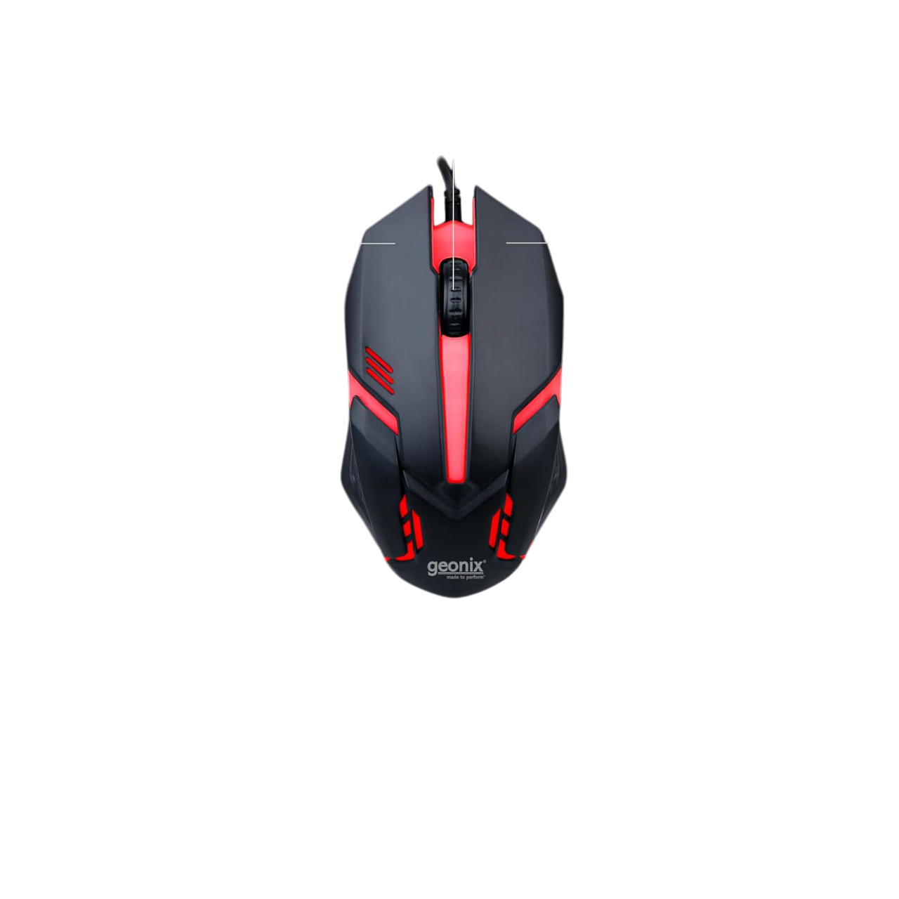 โGeonix Vigor R7 Wired Gaming Mouse,3 Buttons, Center Click, PVC Cable, Black Red-โRM-015 โGeonix Vigor R7 Wired Gaming Mouse,3 Buttons, Center Click, PVC Cable, Black Red-โRM-015