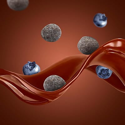 SMOOR Premium Chocolate Coated Blueberry Dragees 55% Cocoa Creamy Dark Couverture Chocolate Covered Blueberries 100g