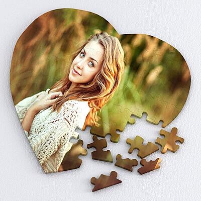 K1Gifts Shaandaar Personalized Heart Shaped Photo Print Puzzle, Kid K1Gifts Shaandaar Personalized Heart Shaped Photo Print Puzzle, Kid