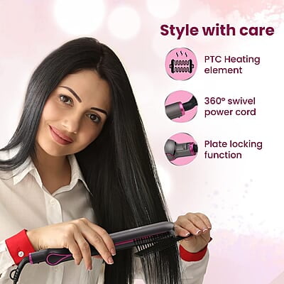 AGARO Hair Straightener, Ceramic Coated Titanium Plate HS1957 AGARO Hair Straightener, Ceramic Coated Titanium Plate HS1957