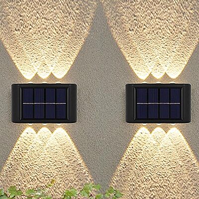 Tiger 6led Up Down Solar Light Way Waterproof Solar Fence Lights Up and Down Wall Lamps for Garden Decoration Tiger 6led Up Down Solar Light Way Waterproof Solar Fence Lights Up and Down Wall Lamps for Garden Decoration