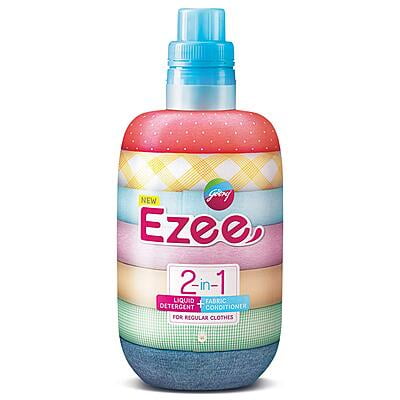 Ezee 2-in-1 Liquid Detergent+ Fabric Conditioner- For Regular Clothes, 1 kg