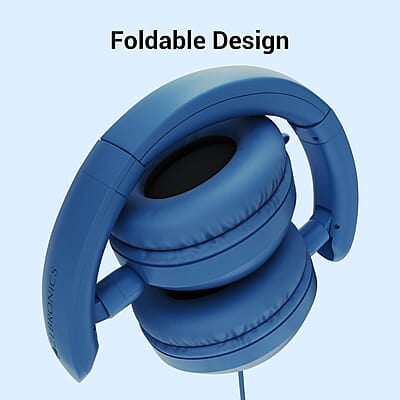 Zebronics BOOM Wired Headphone, Over Ear, in-Line MIC, Foldable, 1.5 meter Cable, for 3.5mm (Mobile | Tablet | Laptop | MAC), Soft Cushion, 40mm Drivers