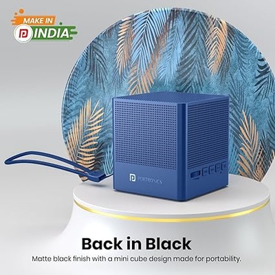 Portronics Bounce 2 5W Portable Bluetooth Speaker with in-Built FM Radio, Type C Charging Port with 5 Hrs Playback(Blue) Portronics Bounce 2 5W Portable Bluetooth Speaker with in-Built FM Radio, Type C Charging Port with 5 Hrs Playback(Blue)