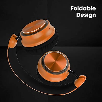 ZEBRONICS Zeb-Bang PRO Bluetooth v5.0 On Ear Headphone, 30H Backup, Foldable Design, Call Function, Voice Assistant Feature, Built-in Rechargeable Battery, Type C Charging, 40mm Driver and AUX.