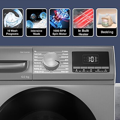 Godrej 6 Kg 5 Star Digi-inverter Fully-Automatic Front Load Washing Machine