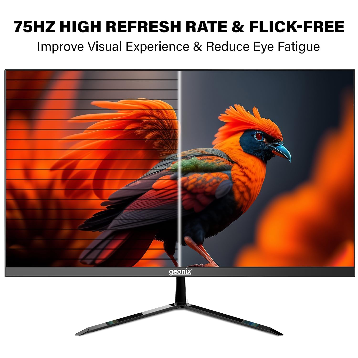 GEONIX 22 Inch PC Monitor 3 Years Warranty (‎GXTF-WVHDF22)