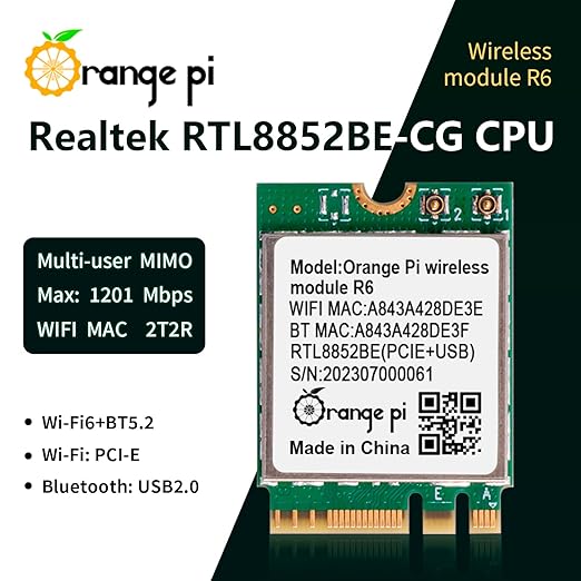 Orange Pi wireless module R6 Wi-Fi6+BT5.2 Orange Pi wireless module R6 Wi-Fi6+BT5.2