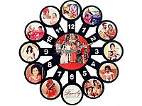 Sublimation Printed Wall Clock Customized Wall Clock With Photos, Design Or Text Of Your Choice Wc102 (12X12), Material - Wood Mdf