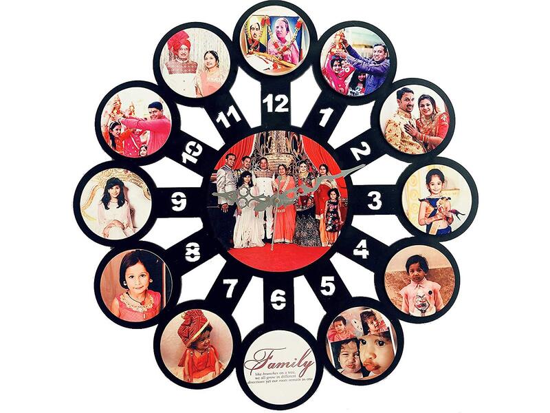 Sublimation Printed Wall Clock Customized Wall Clock With Photos, Design Or Text Of Your Choice Wc102 (12X12), Material - Wood Mdf Sublimation Printed Wall Clock Customized Wall Clock With Photos, Design Or Text Of Your Choice Wc102 (12X12), Material - Wood Mdf