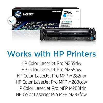 HP 206A Cyan Original LaserJet Toner Crtg HP 206A Cyan Original LaserJet Toner Crtg