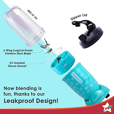 Wonderchef Nutri-blend GO, 22000 RPM 400 W 1 Unbreakable Jar