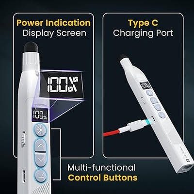 Portronics SlideMate 2 Wireless Presenter Remote with Rechargeable Battery, Slide Changer Buttons, USB Receiver, Telescopic Extendable Pointer Stylus, Presentation Pen for Laptops & PC (White) Portronics SlideMate 2 Wireless Presenter Remote with Rechargeable Battery, Slide Changer Buttons, USB Receiver, Telescopic Extendable Pointer Stylus, Presentation Pen for Laptops & PC (White)