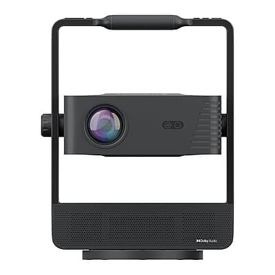 ZEBRONICS PIXAPLAY 29, Smart Projector, 6500 Lumens, Dolby Audio, 4K Support, 200 Inch Screen Size, Supports Bluetooth, HDMI, USB, WiFi, 1080p Native, Auto Focus, Keystone, APP Support, Miracast