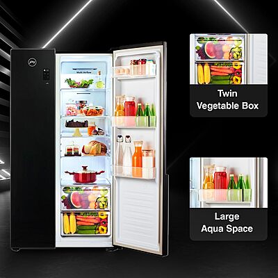Godrej 564 L Multi Air Flow System, With Advanced Controls Frost Free Side-By-Side Refrigerator