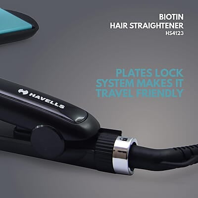 Havells HS4123 Biotin Infused Wide Plates & Temperature Control Hair Straightener