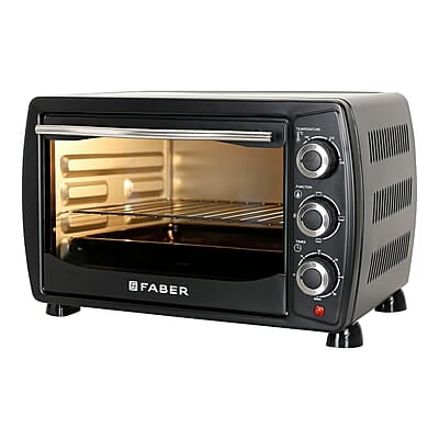 Faber 20 liter 1400 Watts OTG Bake, Toast, Grill|4 Stage Functions, Upper & Lower Heating