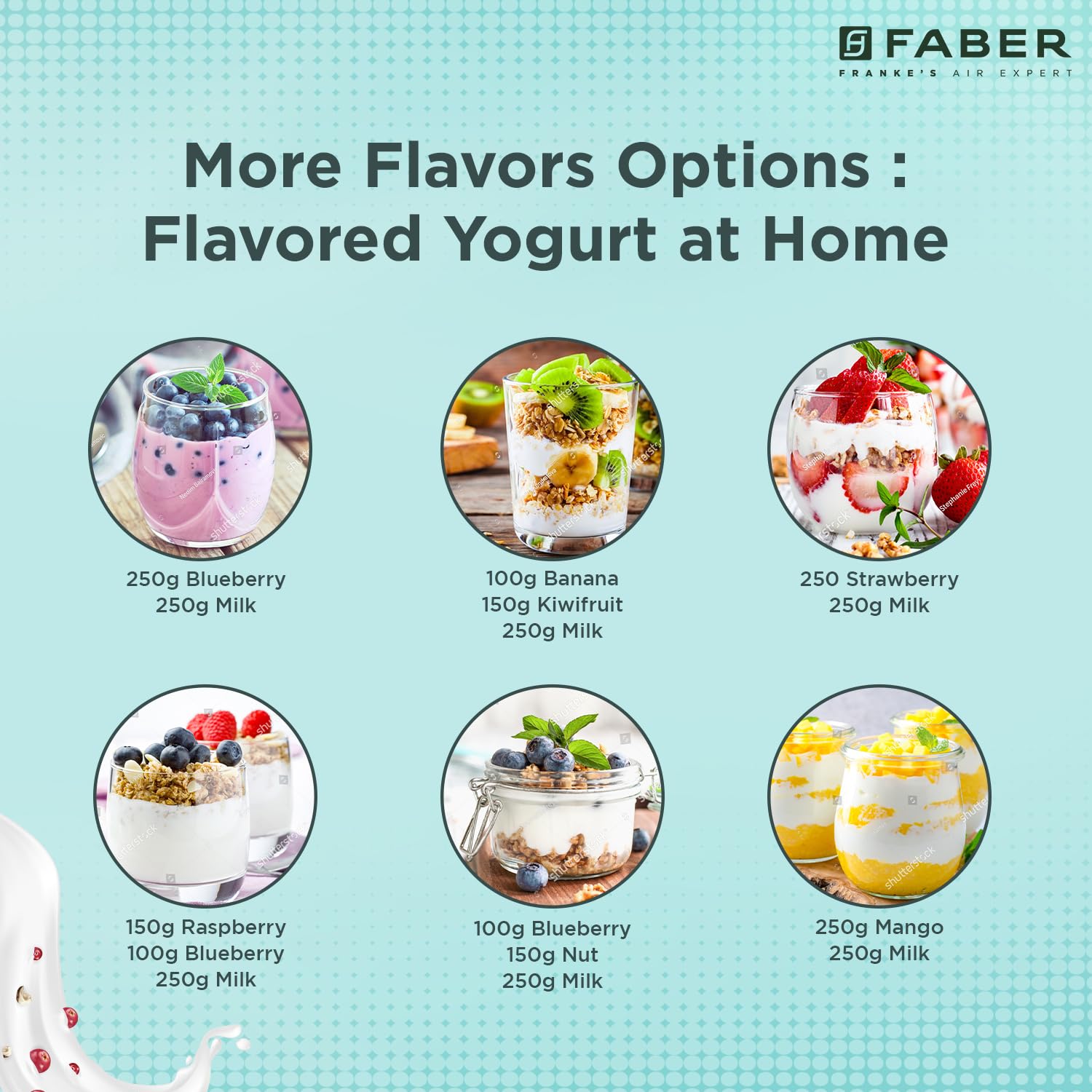 Faber 7 Jar Portable Yogurt Maker