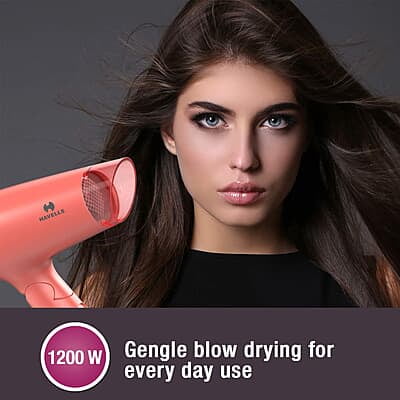 Havells HD2223 1200 Watts Foldable & Travel Friendly Hair Dryer, 3 Heat (Hot/Cool/Warm) Settings Havells HD2223 1200 Watts Foldable & Travel Friendly Hair Dryer, 3 Heat (Hot/Cool/Warm) Settings