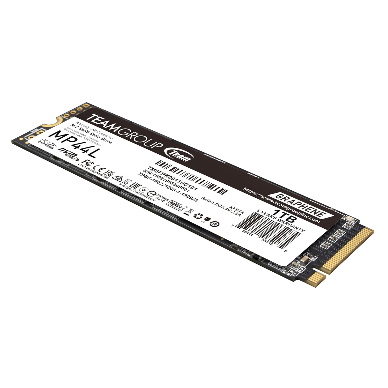 TeamGroup MP44L SLC Cache NVMe 1.4 PCIe Gen 4x4 M.2 2280 Laptop&Desktop SSD TeamGroup MP44L SLC Cache NVMe 1.4 PCIe Gen 4x4 M.2 2280 Laptop&Desktop SSD