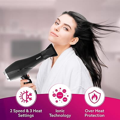 AGARO HD-1120 2000 Watts Professional Hair Dryer 2 Speed 3 Temperature Settings