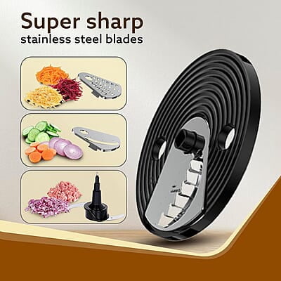 AGARO Grand Food Processor, Multi-functional Chopper, Grinder, Slicer, Shredder, Blender, 1000W, Mincing, Dicing, Shredding, Kneading, SS Blade, Black