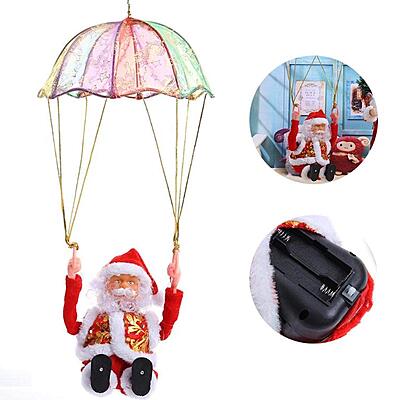 Electric Parachute Flip Rotating Musical light Santa Electric Parachute Flip Rotating Musical light Santa
