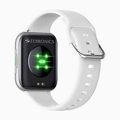 Zebronics Zeb-Fit1220CH Smart Fitness Band, 2.5D Curved Glass Full Touch Display, SpO2, BP