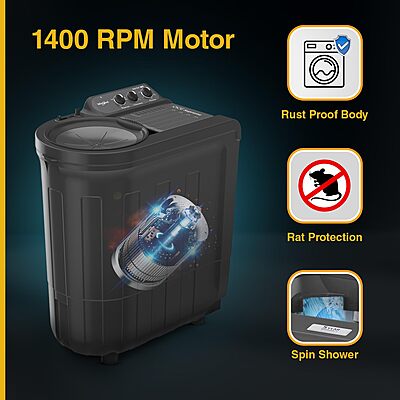 Whirlpool 7.0 Kg 5 Star Ace Supreme Semi-Automatic Top Loading Washing Machine