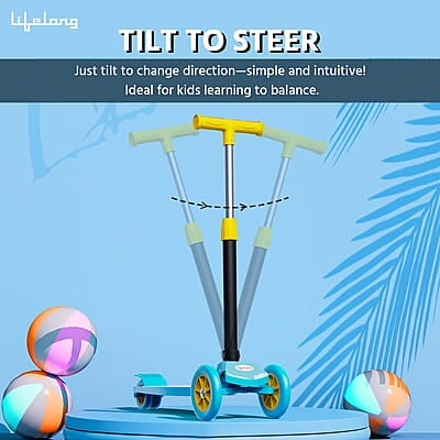 Lifelong LLKS01 Foldable Kick Skating Cycle Skate Scooter for Kids(Max User Weight: 50Kg) Kids Scooter