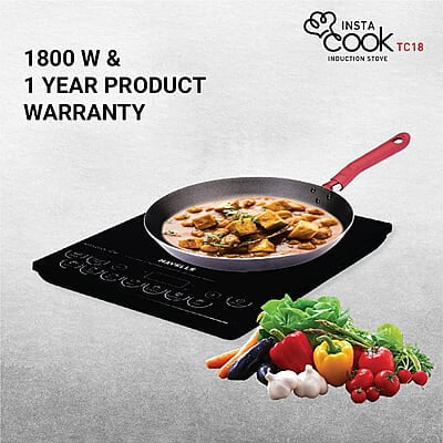 Havells Induction Cooktop Tc 18 1800 Watt (Crystal Glass, Black) Havells Induction Cooktop Tc 18 1800 Watt (Crystal Glass, Black)