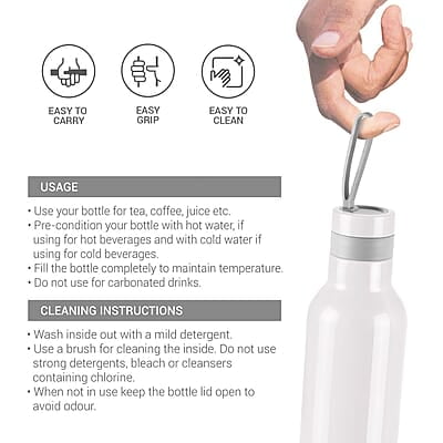 MILTON Smarty Stainless Steel Water Bottle, 730 ml