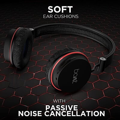 boAt Rockerz 410 Bluetooth Over Ear Headphone with Super Extra Bass, Up to 8H Playtime, Dual Connectivity Modes, Foldable Earcups and Lightweight Design